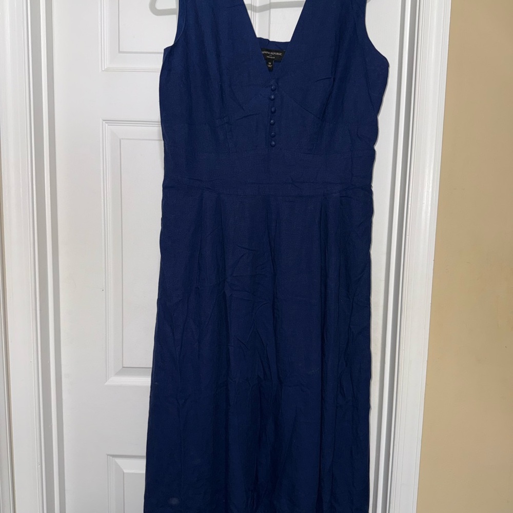 Banana Republic Navy Midi Dress